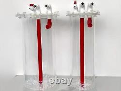 J&Y filter media chamber clear and red