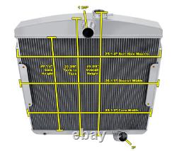 Kool Champion 3 Row All Aluminum Radiator for 1955 1956 Pontiac Chieftan #CC55PO