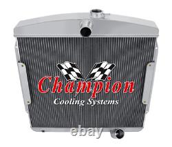 Kool Champion 3 Row All Aluminum Radiator for 1955 1956 Pontiac Chieftan #CC55PO