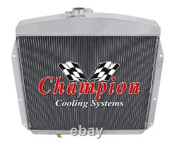Kool Champion 3 Row All Aluminum Radiator for 1955 1956 Pontiac Chieftan #CC55PO