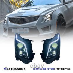 LED Headlight For Cadillac ATS 2013-19 LED Sequential Animation Replace Halogen