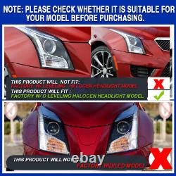 LED Headlight For Cadillac ATS 2013-19 LED Sequential Animation Replace Halogen