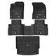 Lasfit All Weather For Nissan Rogue 2021 2022 2023 Floor Mats Liner Black Rubber