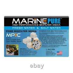 MarinePure High Performance Biofilter Media MP2C (1 Cubic Foot) Cermedia