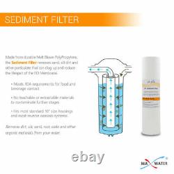 Max Water All Clear 3 Stage Whole house Home water filter Sediment Carbon Filter