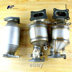 NEW All 3 manifold Catalytic Converter Set For 2008 2012 Honda Accord 3.5L US