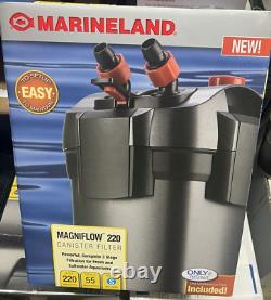 NEW Marineland MAGNIFLOW 220 55-Gallon Canister Filter