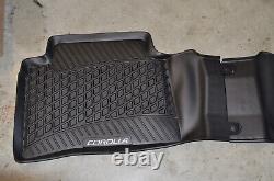 New 2020-2022 Toyota Corolla All Weather Floor Mat Set Oem