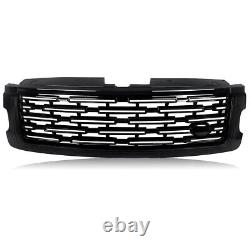 New 2023 Style Front Bumper Upper Grille Glossy Black For 2018-2022 Range Rover