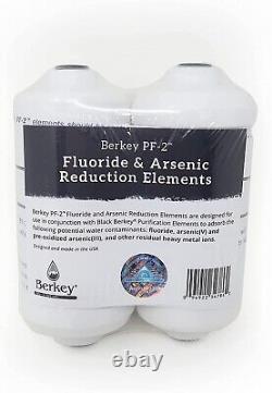 New Authentic Black Berkey Filters & PF-2 Fluoride Filters Combo Free Shipping