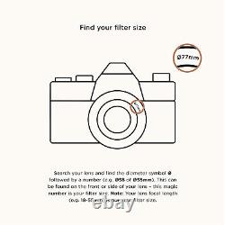 New Tiffen 77mm Infra-Red 87 Filter Absorbs All Visible Light