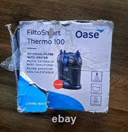 OASE FiltoSmart Thermo 100 Aquarium Heater Filter 55163 Open Box