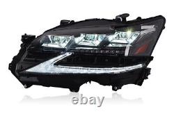 Pair ALL LED Headlights Lexus GS350 2016-2019 Upgrade DRL Projector Head Lamps