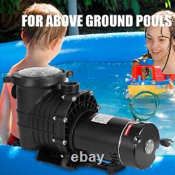 Pool Pump 2HP Swimming Pool Pump In/Above Ground with Motor Strainer Filter Basket