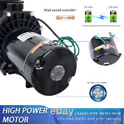 Pool Pump 2HP Swimming Pool Pump In/Above Ground with Motor Strainer Filter Basket