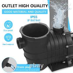 Pool Pump 2HP Swimming Pool Pump In/Above Ground with Motor Strainer Filter Basket