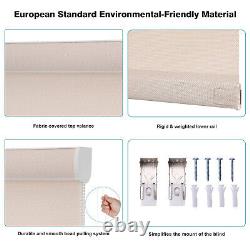 Pull bead Custom Light Filtering Waterproof Fabric Window Roller Shades Blinds