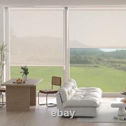 Pull bead Custom Light Filtering Waterproof Fabric Window Roller Shades Blinds