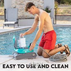 SereneLife SLPORBT36 Automatic Robot Pool Cleaner- Cleans up to 50ft (Open Box)