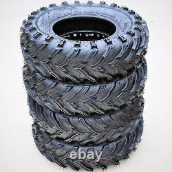 Set of 4 Mars B ATV UTV Mud Tires 2x 25x8-12 & 2x 25x10-12 6 Ply