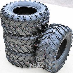 Set of 4 Mars B ATV UTV Mud Tires 2x 25x8-12 & 2x 25x10-12 6 Ply