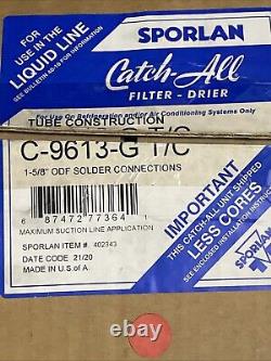 Sporlan Catch-All C-9613-G T/C Refrigerant Filter Drier Shell With 2 Core Driers