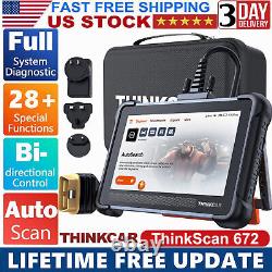 THINKSCAN 672 Auto Diagnostic Scan Tool Bidirectional Scanner IMMO K! Ey Coding