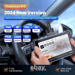 THINKSCAN 672 Auto Diagnostic Scan Tool Bidirectional Scanner IMMO K! Ey Coding