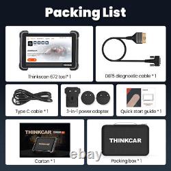 THINKSCAN 672 Auto Diagnostic Scan Tool Bidirectional Scanner IMMO K! Ey Coding