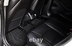 ToughPRO Floor Mats + 3rd Row Black For Honda Odyssey All Weather 2005-2010