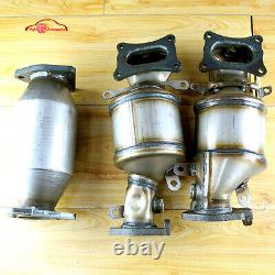 US All 3 manifold Catalytic Converter Set For 2008 2012 Honda Accord 3.5L NEW