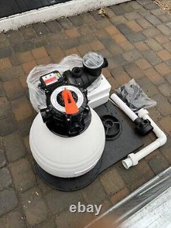 VEVOR HCP750A-D Sand Filter & 2 HP Pool Pump 3500 GPH Flow 16 6-Way Valve