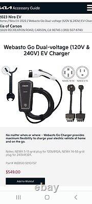 WEBASTO Level 2 Portable EV Charger ALL Vehicles