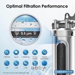 Waterdrop BS08 Under Sink Water Filter, Stainless Steel, 1 Year Lifetime