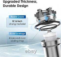 Waterdrop BS08 Under Sink Water Filter, Stainless Steel, 1 Year Lifetime