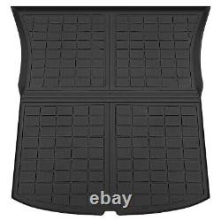 Waterproof All Weather Floor Mats Liners Full Set for Tesla Model Y 2020-2023