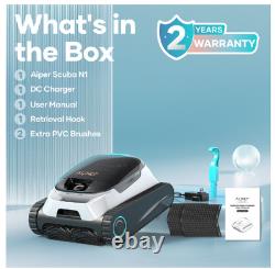 AIPER Scuba N1 Aspirateur Robot de Piscine, Sans Fil, 2 Brossettes Supplémentaires Gratuites