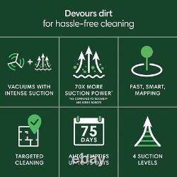 Aspirateur Robot IRobot Roomba 105 + Station de Vidage Automatique, Nettoie en Lignes, LiDAR NOUVEAU