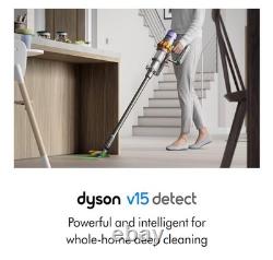 Aspirateur sans fil Dyson V15 Detect, Jaune et Nickel, Tout Nouveau