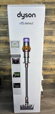 Aspirateur sans fil Dyson V15 Detect, Jaune et Nickel, Tout Nouveau