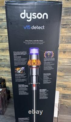 Aspirateur sans fil Dyson V15 Detect, Jaune et Nickel, Tout Nouveau