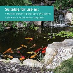 Boîte de Filtre Universelle pour Étang avec Filtres Gros et Fins Solution d'Eau Propre