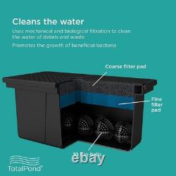 Boîte de Filtre Universelle pour Étang avec Filtres Gros et Fins Solution d'Eau Propre