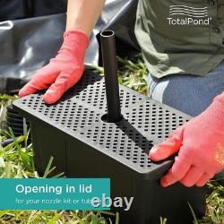 Boîte de Filtre Universelle pour Étang avec Filtres Gros et Fins Solution d'Eau Propre
