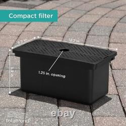 Boîte de Filtre Universelle pour Étang avec Filtres Gros et Fins Solution d'Eau Propre
