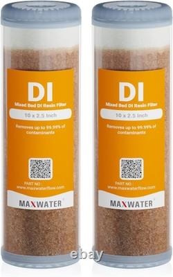 Cartouches de filtre à eau rechargeables de qualité industrielle - Pack de 2 pour une pureté ultime