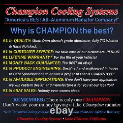 Champion en aluminium 20 Wide 3 Row Universal Series Radiator Chevy Configuration