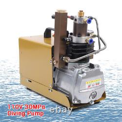 Compresseur d'air électrique pour plongée sous-marine Pompe haute pression Refroidissement à l'eau 1,8 kW