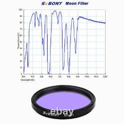 Ensemble de filtres SVBONY 2'' UHC /CLS/Lune/UV/IR Cut pour l'observation astronomique avec télescope