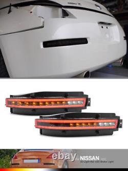 Feu arrière de brouillard, de frein et clignotant LED séquentiel 4-en-1 pour Nissan 350Z 03-09